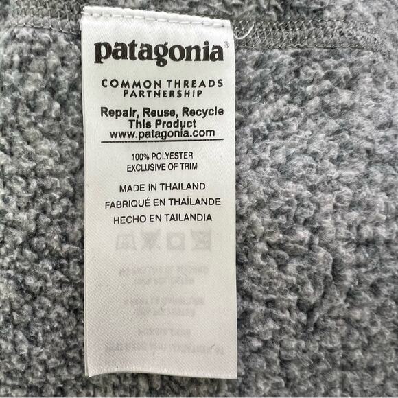 Patagonia Better Sweater 1/4-Zip Fleece Stonewash Gray Size Large - Picture 11 of 13